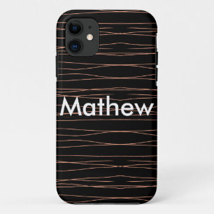 Enkelvoudig gram add your name letter man t Case-Mate iPhone case