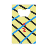 Enkelvoudig gram add your name letter man t creditkaart flessenopener (Voorkant)