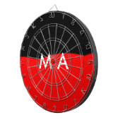 Enkelvoudig gram add your name letter man t dartbord (Voorkant Rechts)