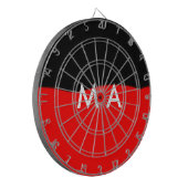 Enkelvoudig gram add your name letter man t dartbord (Voorkant Links)