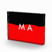 Enkelvoudig gram add your name letter man t fotoblokken (Rechts)