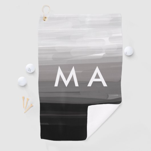 Enkelvoudig gram add your name letter man t golfhanddoek (Insitu)