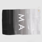 Enkelvoudig gram add your name letter man t golfhanddoek (Horizontaal)