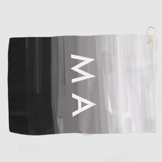 Enkelvoudig gram add your name letter man t golfhanddoek (Horizontaal)