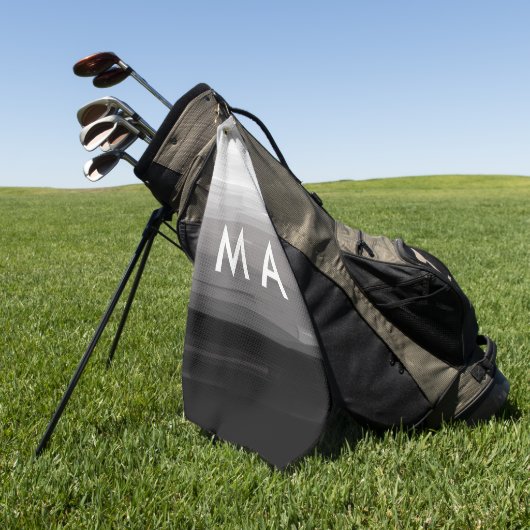 Enkelvoudig gram add your name letter man t golfhanddoek (Groen)