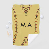 Enkelvoudig gram add your name letter man t golfhanddoek (Insitu)