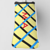 Enkelvoudig gram add your name letter man t golfheadcover (Draai 90)