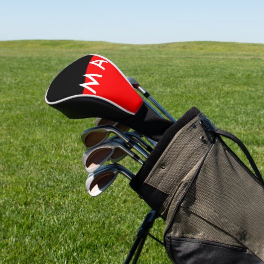 Enkelvoudig gram add your name letter man t golfheadcover (Insitu)