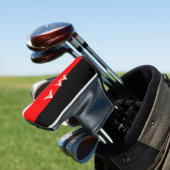 Enkelvoudig gram add your name letter man t golfheadcover (Insitu)