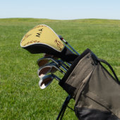 Enkelvoudig gram add your name letter man t golfheadcover (Insitu)
