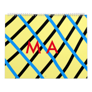 Enkelvoudig gram add your name letter man t kalender