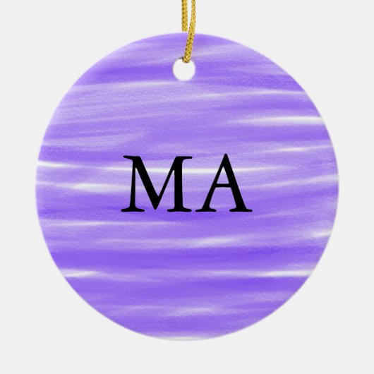 Enkelvoudig gram add your name letter man t keramisch ornament (Voorkant)