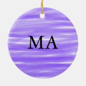 Enkelvoudig gram add your name letter man t keramisch ornament (Achterkant)