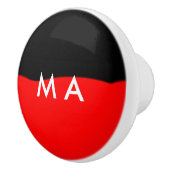 Enkelvoudig gram add your name letter man t keramische knop (Rechts)