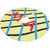 Enkelvoudig gram add your name letter man t kerstboom rok (Gekanteld)