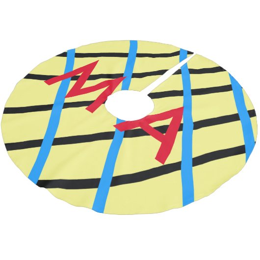 Enkelvoudig gram add your name letter man t kerstboom rok (Gekanteld)