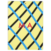 Enkelvoudig gram add your name letter man t klembord (Achterkant)