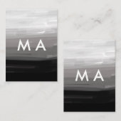 Enkelvoudig gram add your name letter man t kortingskaartje (Voorkant / Achterkant)