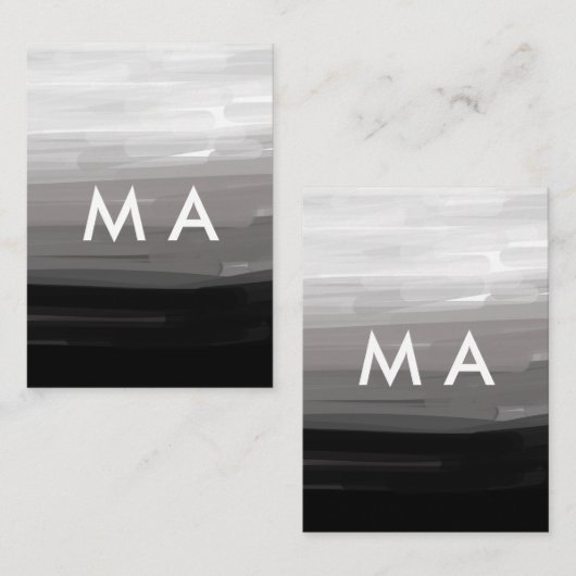 Enkelvoudig gram add your name letter man t kortingskaartje (Voorkant / Achterkant)