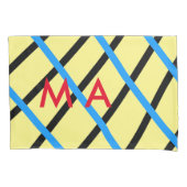 Enkelvoudig gram add your name letter man t kussensloop (Voorkant)