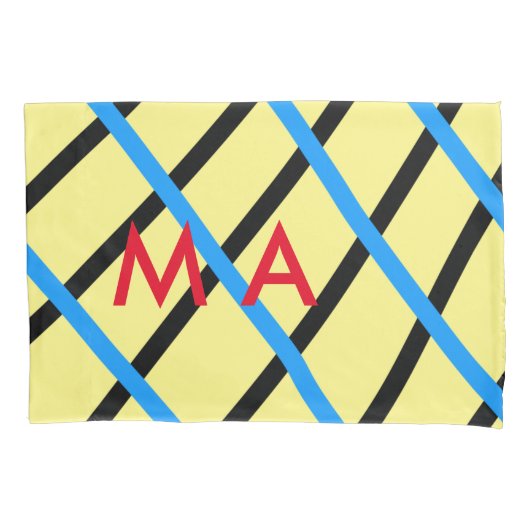 Enkelvoudig gram add your name letter man t kussensloop (Voorkant)