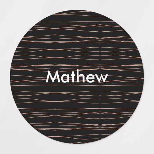 Enkelvoudig gram add your name letter man t labels (Design 2)