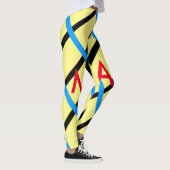 Enkelvoudig gram add your name letter man t leggings (Rechts)