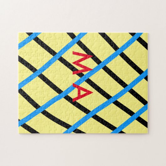 Enkelvoudig gram add your name letter man t legpuzzel (Horizontaal)