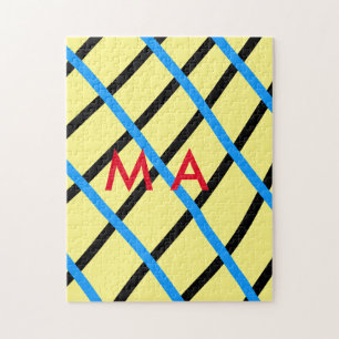 Enkelvoudig gram add your name letter man t legpuzzel