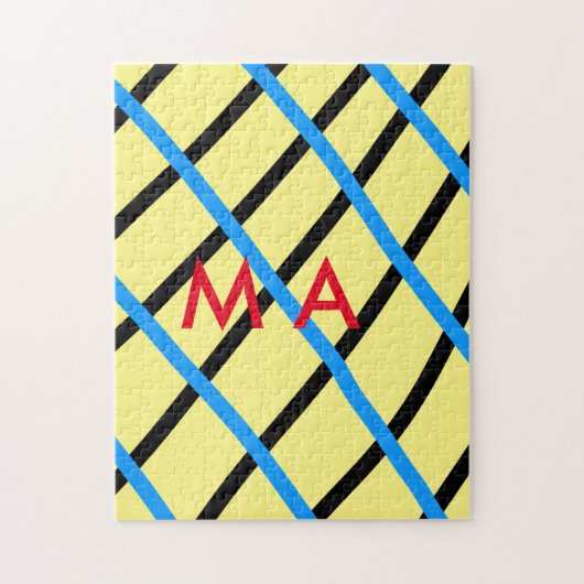 Enkelvoudig gram add your name letter man t legpuzzel (Verticaal)