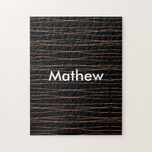 Enkelvoudig gram add your name letter man t legpuzzel