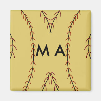 Enkelvoudig gram add your name letter man t magneet