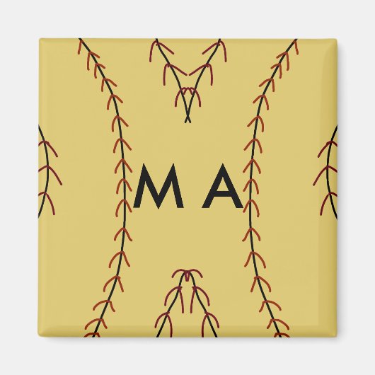 Enkelvoudig gram add your name letter man t magneet (Voorkant)