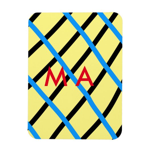 Enkelvoudig gram add your name letter man t magneet (Verticaal)