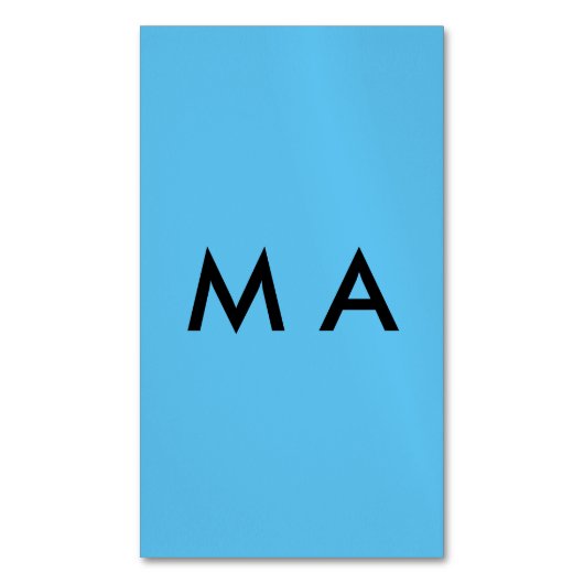 Enkelvoudig gram add your name letter man t magnetisch visitekaartje (Voorkant Verticaal)