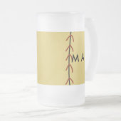 Enkelvoudig gram add your name letter man t matglas bierpul (Voorkant rechts)