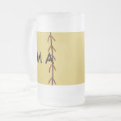 Enkelvoudig gram add your name letter man t matglas bierpul (Voorkant links)