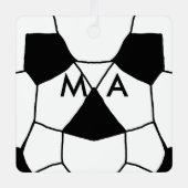 Enkelvoudig gram add your name letter man t metalen ornament (Voorkant)