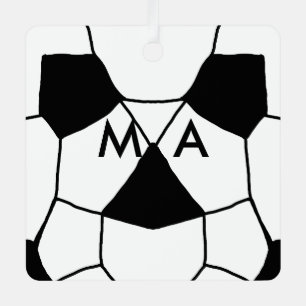 Enkelvoudig gram add your name letter man t metalen ornament