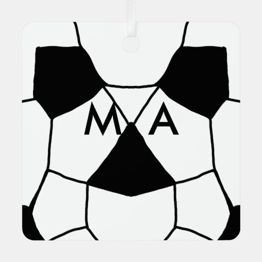 Enkelvoudig gram add your name letter man t metalen ornament (Voorkant)