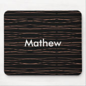 Enkelvoudig gram add your name letter man t muismat (Voorkant)