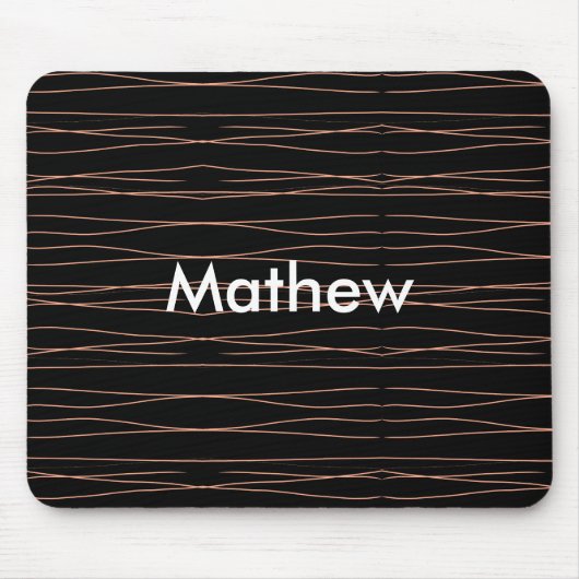 Enkelvoudig gram add your name letter man t muismat (Voorkant)