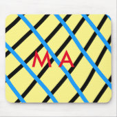 Enkelvoudig gram add your name letter man t muismat (Voorkant)