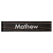 Enkelvoudig gram add your name letter man t naambordje (Voorkant)