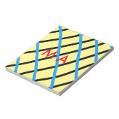 Enkelvoudig gram add your name letter man t notitieblok (Linkerzijde)