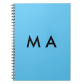 Enkelvoudig gram add your name letter man t notitieboek (Voorkant)