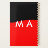 Enkelvoudig gram add your name letter man t planner (Achterkant)