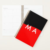 Enkelvoudig gram add your name letter man t planner (Display)