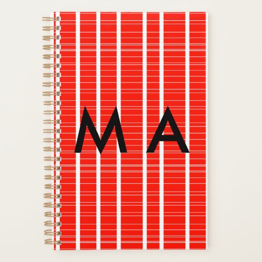 Enkelvoudig gram add your name letter man t planner (Voorkant)