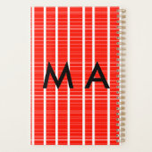 Enkelvoudig gram add your name letter man t planner (Achterkant)